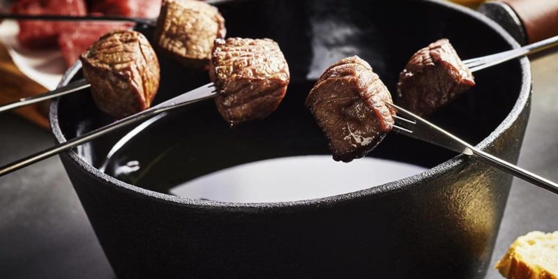 Viande pour fondue bourguignonne de Bœuf, Veau et Porc