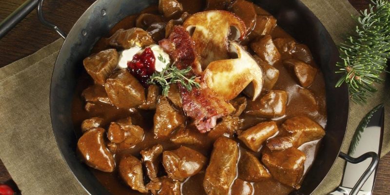 Civet de biche cuisiné, prêt à réchauffer