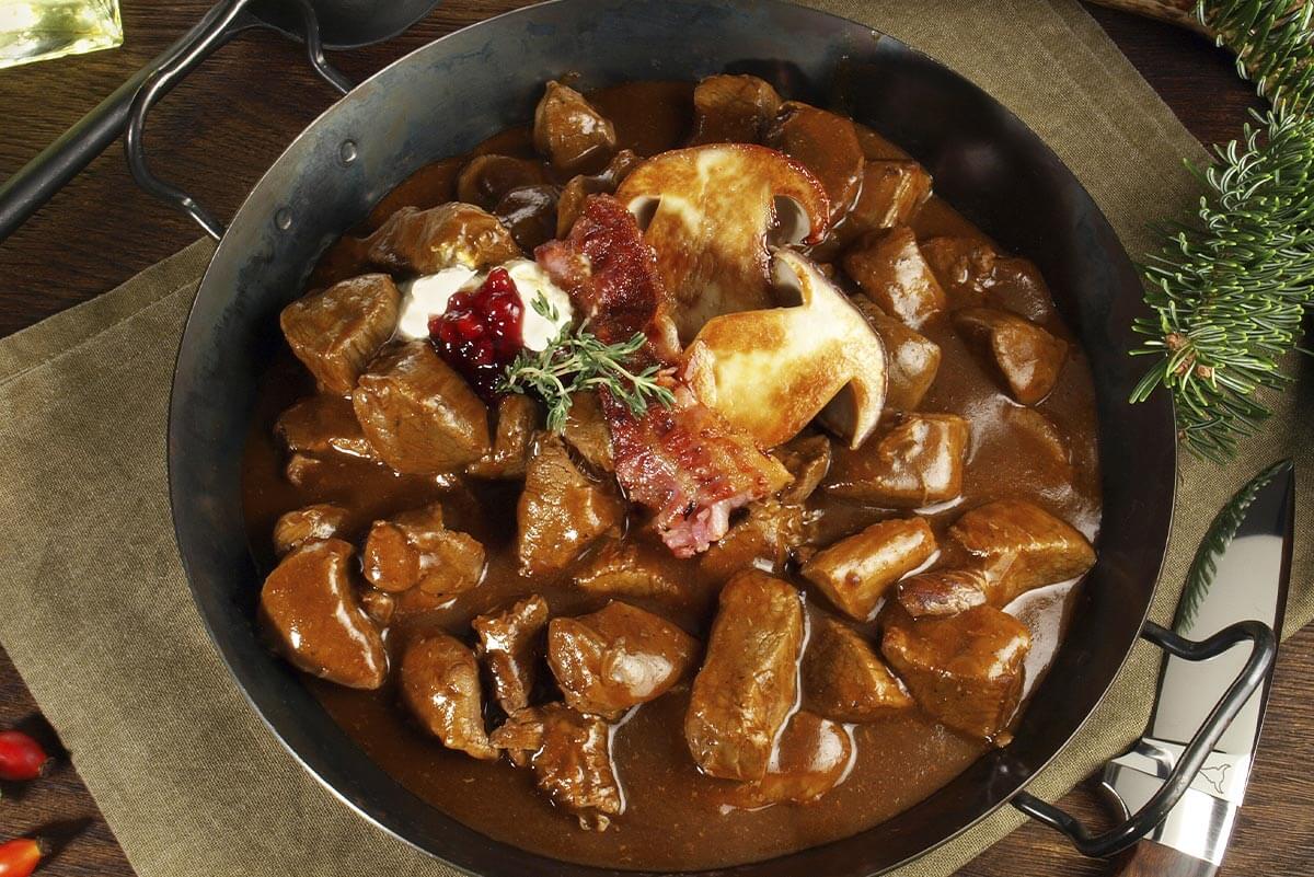 Civet de biche cuisiné, prêt à réchauffer