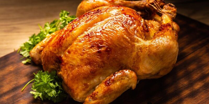 Poulet fermier rôti label rouge des Landes